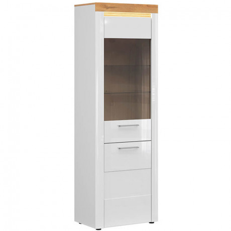 REG1D1W HORTON BRW Glass-Fronted Cabinet