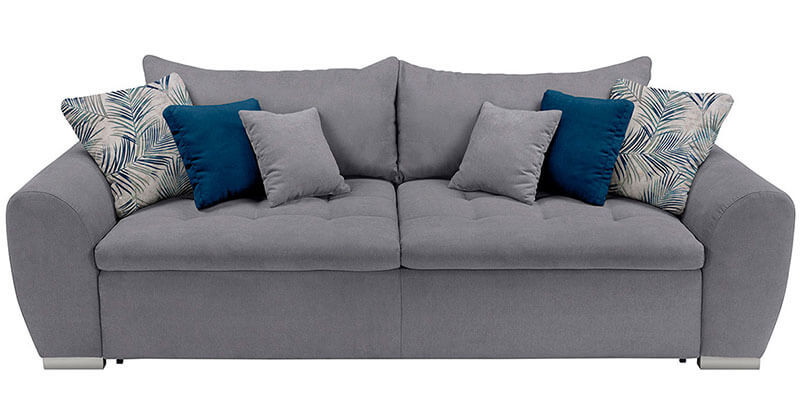 GASPAR IV MEGA LUX 3DL BRW 3 Seater Sofa Bed Grey Soro 93