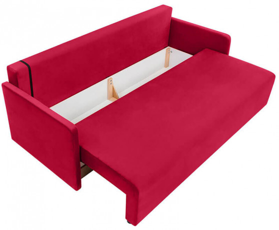 ALAVA LUX 3DL BRW 3 Seater Sofa Bed Red