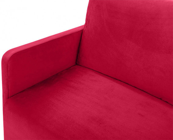 ALAVA LUX 3DL BRW 3 Seater Sofa Bed Red