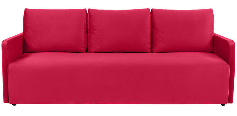ALAVA LUX 3DL BRW 3 Seater Sofa Bed Red