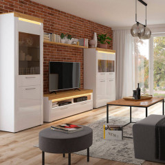 REG2D2W HORTON BRW Glass-Fronted Cabinet