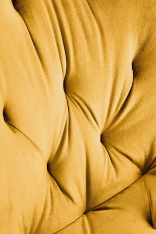 K519 HALMAR Swivel Upholstered Dining Chair in Mustard Fabric with Metal Legs