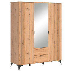 SZF2D2S1M LAMEA BRW Mirrored Wardrobe