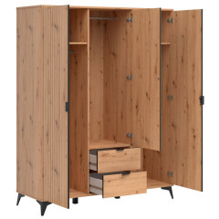 SZF2D2S1M LAMEA BRW Mirrored Wardrobe