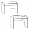 BIU1S/NAD NANDU BRW Hutch Computer Desk