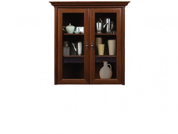 ENAD2W KENT BRW Glass-Fronted Cabinet (Top Unit)