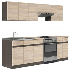 JUNONA LINE 240 ZBL Kitchen Set Sonoma