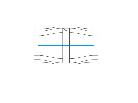 DIUNA 2DS Wall Glass-Fronted Cabinet MEBIN