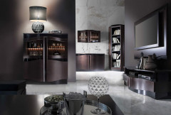 DIUNA 2DS Wall Glass-Fronted Cabinet MEBIN
