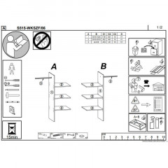 SZF2D1S_OPCJA HESEN BRW Combined Wardrobe
