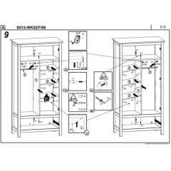 SZF2D1S_OPCJA HESEN BRW Combined Wardrobe