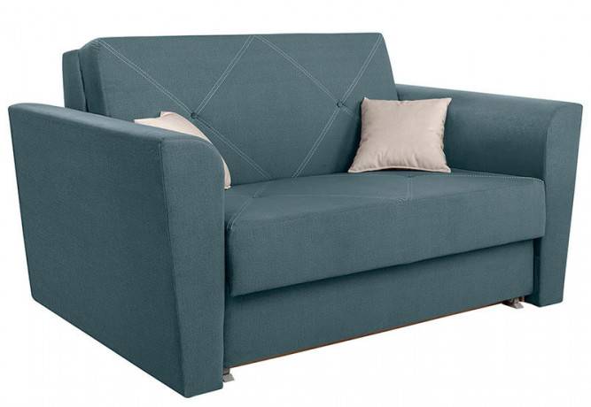 VISSI 2FBK BRW 2 Seater Sofa Bed Blue