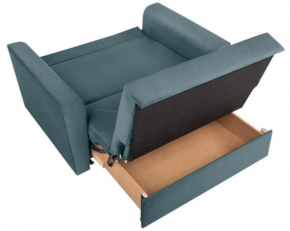 VISSI 2FBK BRW 2 Seater Sofa Bed Blue