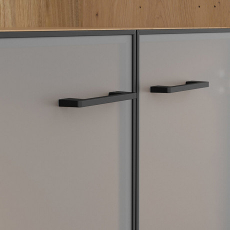 REG2W/120 SPACE OFFICE BRW Glass-Fronted Cabinet