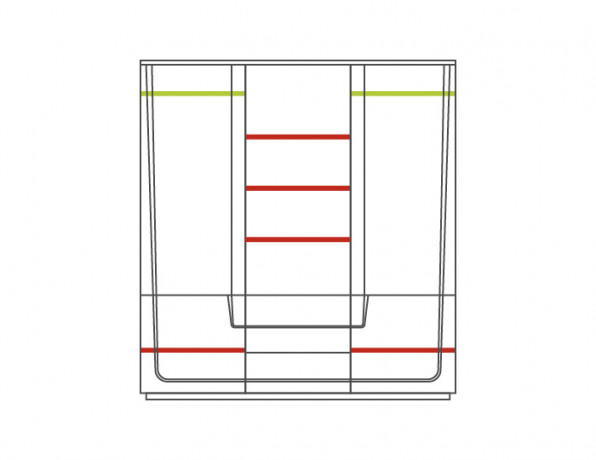 MAGANDA 3D Wardrobe MEBIN