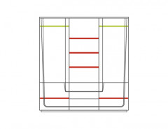 MAGANDA 3D Wardrobe MEBIN