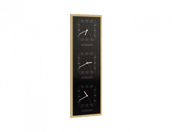 ROSSANO Triple Vertical Clock MEBIN