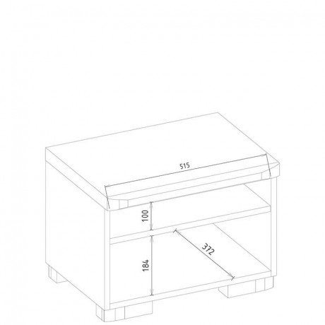 RIVA MEBIN Bedside Table Left