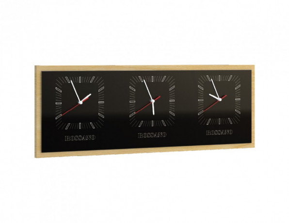ROSSANO Triple Horizontal Clock MEBIN