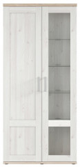 REG1D1W ROMANCE BRW Glass-Fronted Cabinet