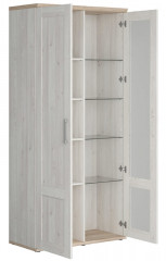 REG1D1W ROMANCE BRW Glass-Fronted Cabinet