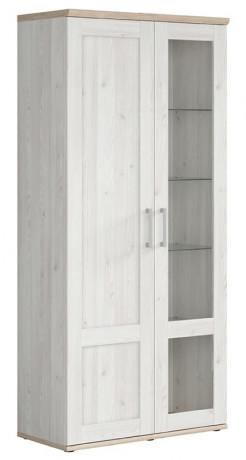 REG1D1W ROMANCE BRW Glass-Fronted Cabinet