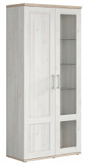 REG1D1W ROMANCE BRW Glass-Fronted Cabinet