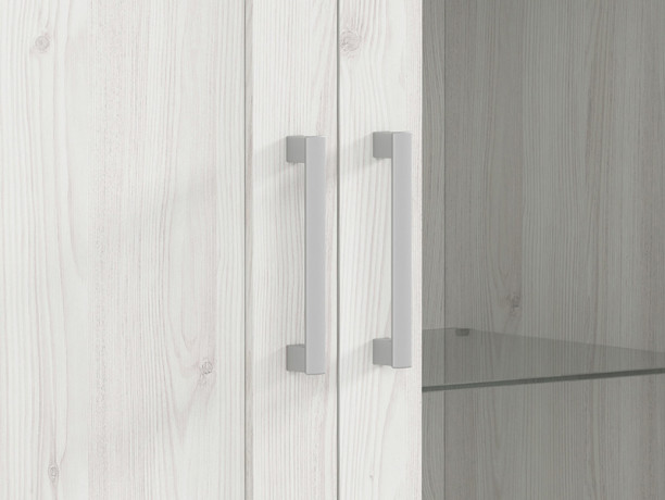 REG1D1W ROMANCE BRW Glass-Fronted Cabinet