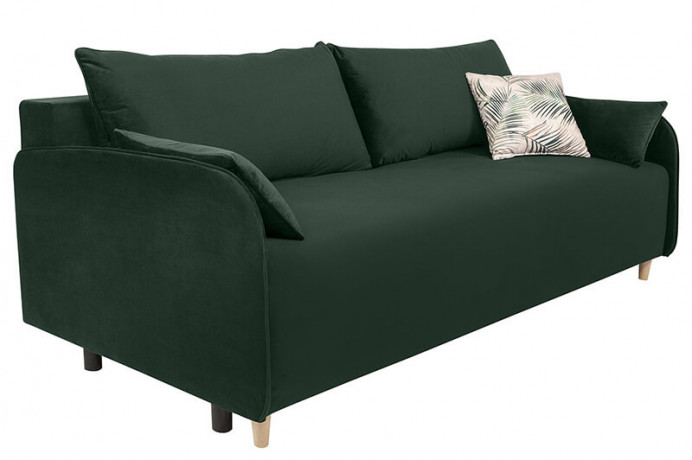 LAJONA II LUX 3DL BRW 3 Seater Sofa Bed Green