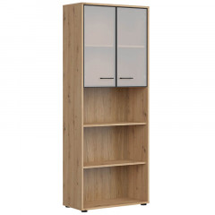 REG2W/200 SPACE OFFICE BRW Glass-Fronted Cabinet