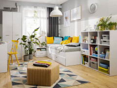 SZU NEPO PLUS BRW Bed Drawer