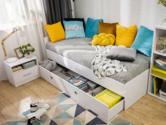 SZU NEPO PLUS BRW Bed Drawer