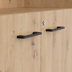 REG2D/120/Z SPACE OFFICE BRW Cabinet with Lock