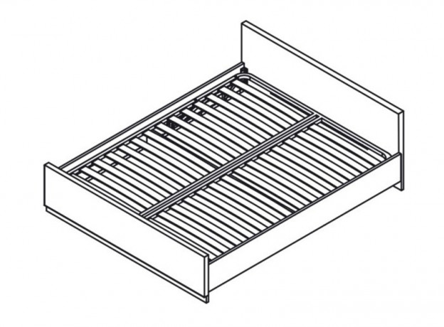 ELOZ160 KENT BRW King Size Bed
