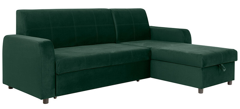 KIRSTEN IV 2F BRW Corner Sofa Bed Green