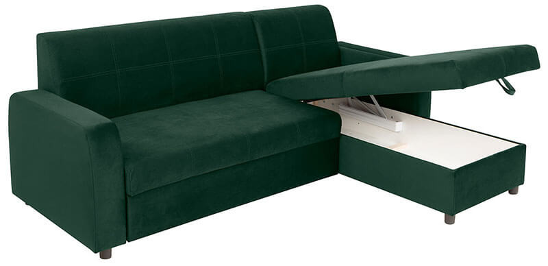 KIRSTEN IV 2F BRW Corner Sofa Bed Green