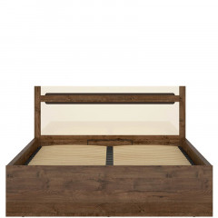 LOZ/140/B RUSO BRW Double Lift Up Storage Bed