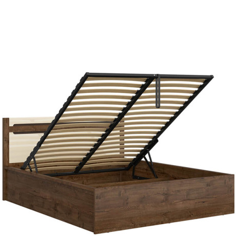 LOZ/140/B RUSO BRW Double Lift Up Storage Bed