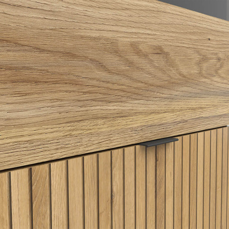 REG1W1D/57 LUEN BRW Glass-Fronted Cabinet