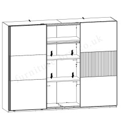 POL/99 LAMEA BRW Shelves (2 pcs.)