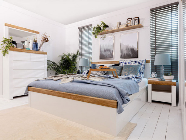 LOZ/180 HOLTEN BRW Super King Size Bed