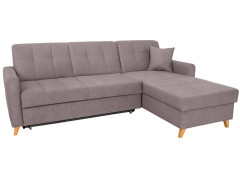 LARS 2F.URCBK BRW Corner Sofa Bed Taupe