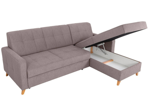 LARS 2F.URCBK BRW Corner Sofa Bed Taupe