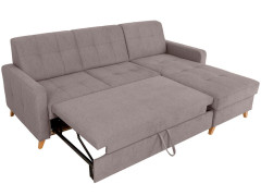 LARS 2F.URCBK BRW Corner Sofa Bed Taupe