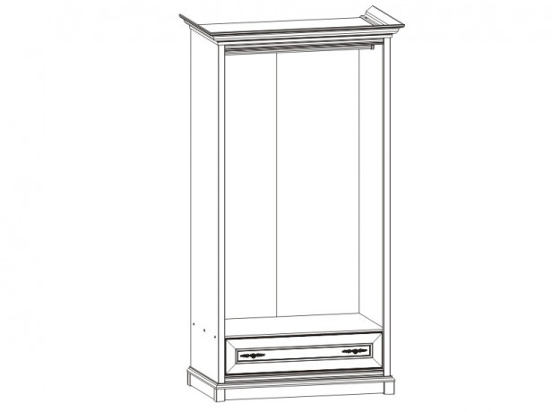 ESZF2D1S KENT BRW Wardrobe