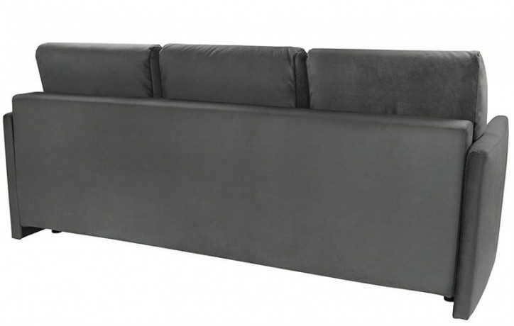 CLARC II LUX 3DL BRW 3 Seater Sofa Bed Dark Grey