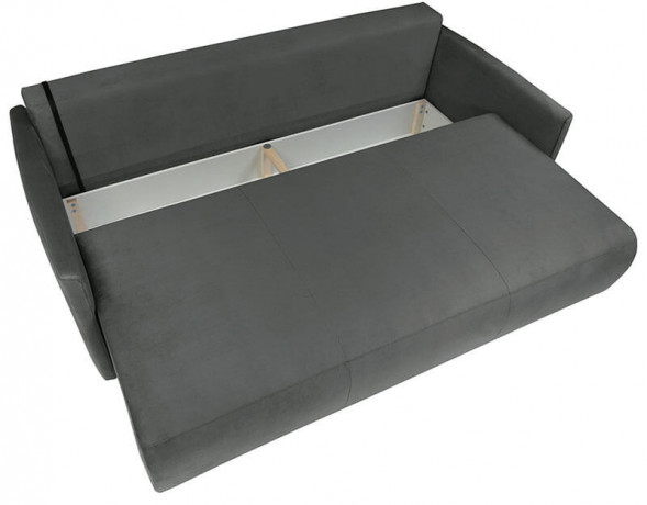 CLARC II LUX 3DL BRW 3 Seater Sofa Bed Dark Grey