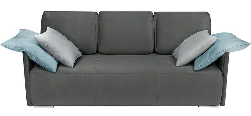 CLARC II LUX 3DL BRW 3 Seater Sofa Bed Dark Grey