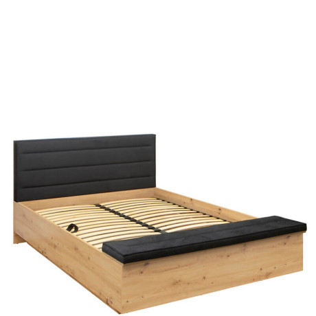 LOZ/140/B OSTIA BRW Double Lift Up Storage Bed